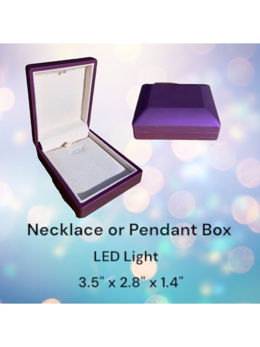 Elegant Purple Jewelry Gift Box With Soft Velvet Interior And Secure Clasp Closu